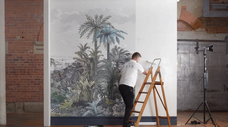 How to hang murals: 1838 Guide to Hanging a Wall Mural