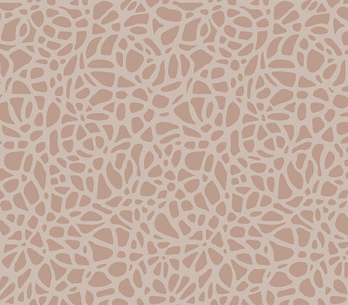 Pebble Beach Rose Gold Luxury Patterned Wallpaper
