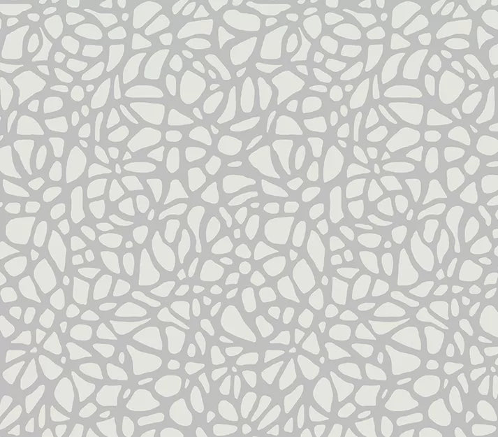 Pebble Mist Silver Luxury Patterned Wallpaper