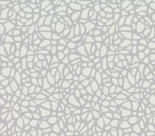 Pebble Mist Silver Luxury Patterned Wallpaper