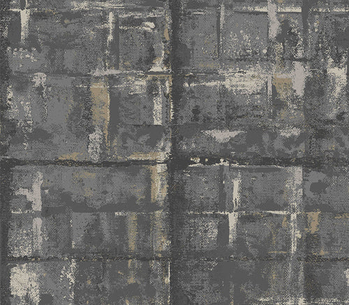 Patina Jet Black Luxury Textured Wallpaper
