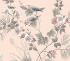 Rosemore Pink Luxury Bird Wallpaper