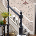 Rosemore Pink Luxury Bird Wallpaper