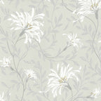 Fairhaven Grey Luxury Floral Wallpaper