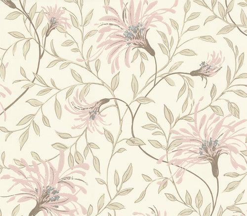 Fairhaven Pink Luxury Floral Wallpaper