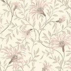 Fairhaven Pink Luxury Floral Wallpaper