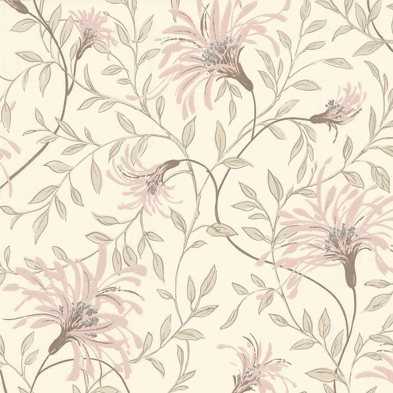 Fairhaven Pink Luxury Floral Wallpaper