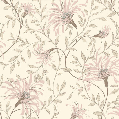 Fairhaven Pink Luxury Floral Wallpaper