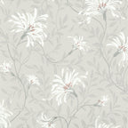 Fairhaven Grey Luxury Floral Wallpaper
