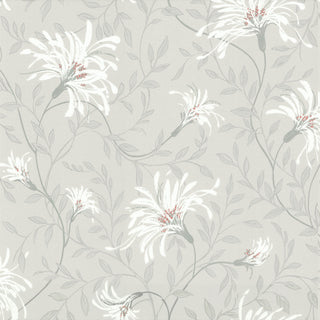 Fairhaven Grey Luxury Floral Wallpaper