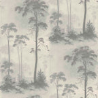 Prior Park Grey Luxury Tree Wallpaper