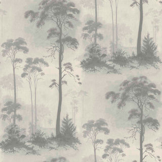 Prior Park Grey Luxury Tree Wallpaper