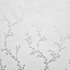 Milton Silver Luxury Leaf Wallpaper