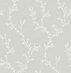Milton Grey Luxury Leaf Wallpaper