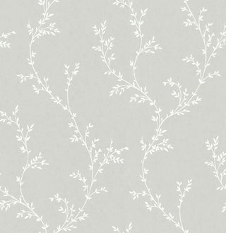Milton Grey Luxury Leaf Wallpaper