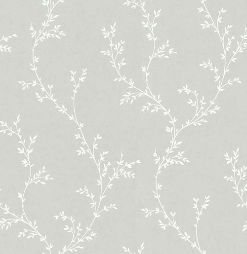 Milton Grey Luxury Leaf Wallpaper