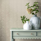 Audley Taupe Metallic Luxury Leaf Wallpaper