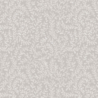 Audley Grey Luxury Leaf Wallpaper