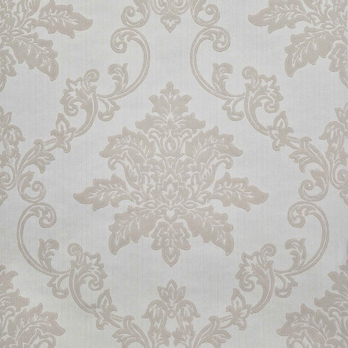 Hampton Ivory Cream Luxury Damask Wallpaper