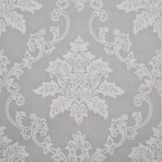 Hampton Grey Luxury Damask Wallpaper