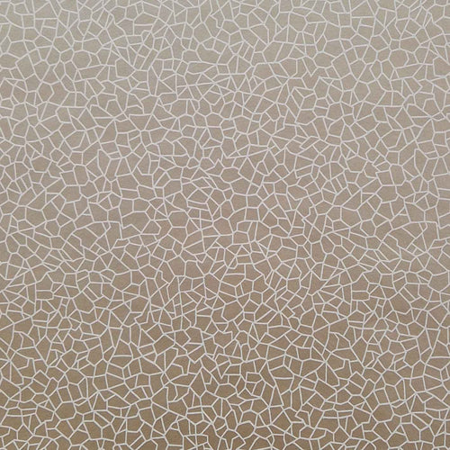 Kew Taupe Metallic Luxury Geometric Wallpaper