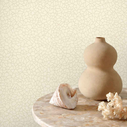 Kew Natural Luxury Geometric Wallpaper