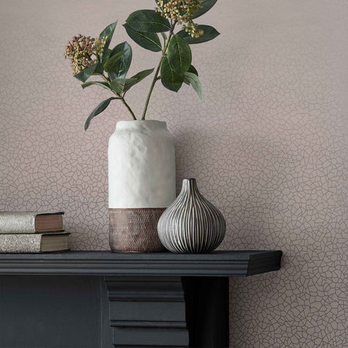 Kew Pink Luxury Geometric Wallpaper