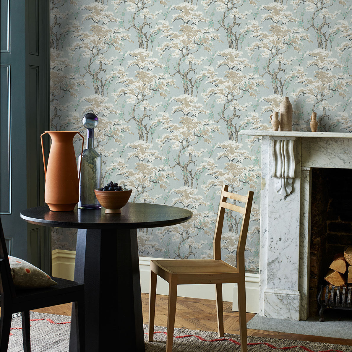 Harewood Seafoam Green Luxury Chinoiserie Wallpaper