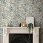 Harewood Seafoam Green Luxury Chinoiserie Wallpaper