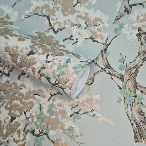 Harewood Seafoam Green Luxury Chinoiserie Wallpaper
