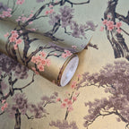 Harewood Gold Metallic Luxury Chinoiserie Wallpaper