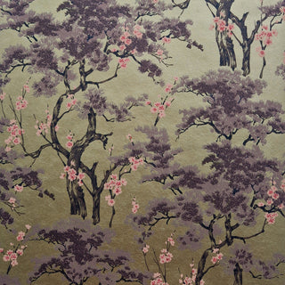 Harewood Gold Metallic Luxury Chinoiserie Wallpaper
