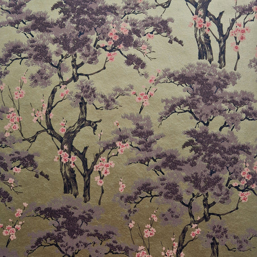 Harewood Gold Metallic Luxury Chinoiserie Wallpaper