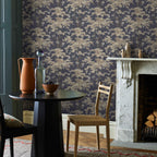 Harewood Navy Blue Luxury Chinoiserie Wallpaper