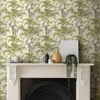 Harewood Lime Green Luxury Chinoiserie Wallpaper