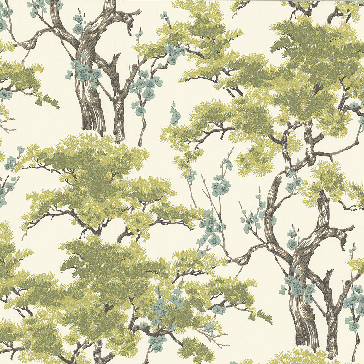 Harewood Lime Green Luxury Chinoiserie Wallpaper