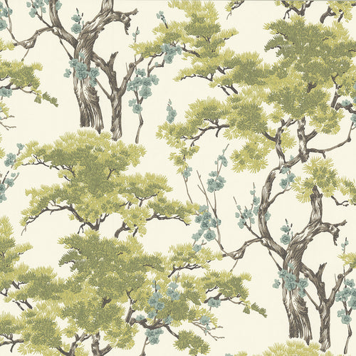 Harewood Lime Green Luxury Chinoiserie Wallpaper