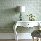 Brodsworth Seafoam Green Luxury Patterned Wallpaper