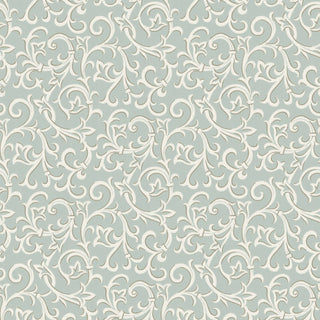 Brodsworth Seafoam Green Luxury Patterned Wallpaper