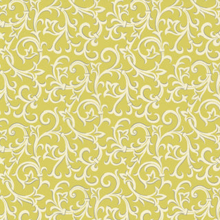 Brodsworth Lime Green Luxury Patterned Wallpaper
