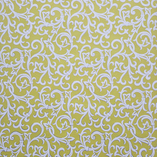 Brodsworth Lime Green Luxury Patterned Wallpaper