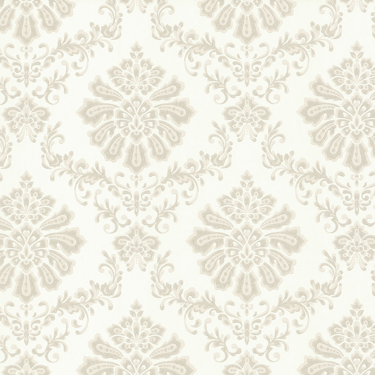 Broughton Natural Luxury Damask Wallpaper