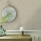 Broughton Taupe Natural Luxury Damask Wallpaper