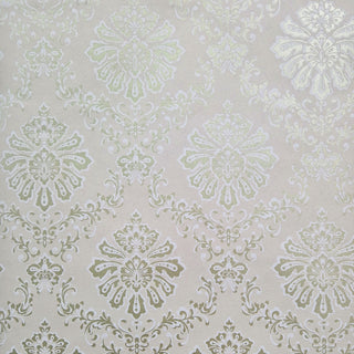 Broughton Taupe Natural Luxury Damask Wallpaper