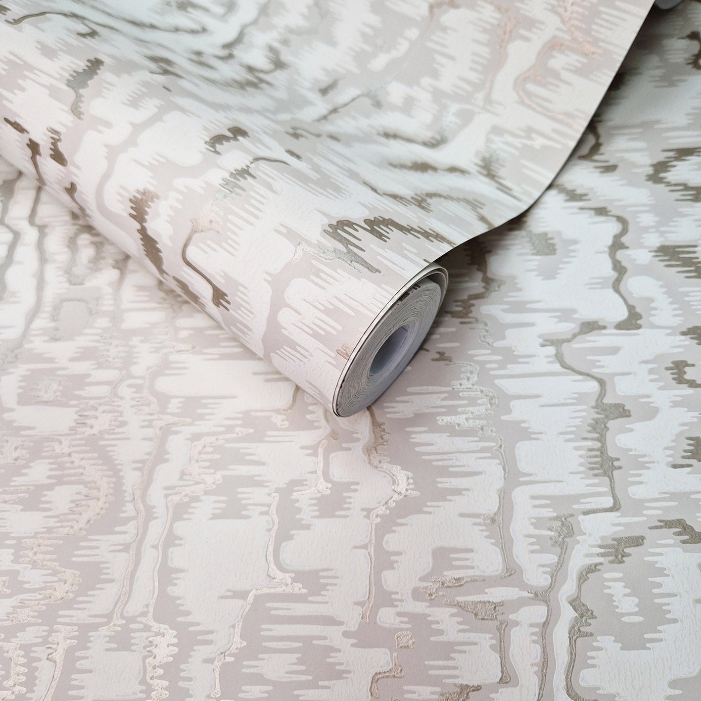 Avington Natural Luxury Moire Wallpaper