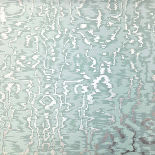 Avington Duck Egg Blue Luxury Moire Wallpaper