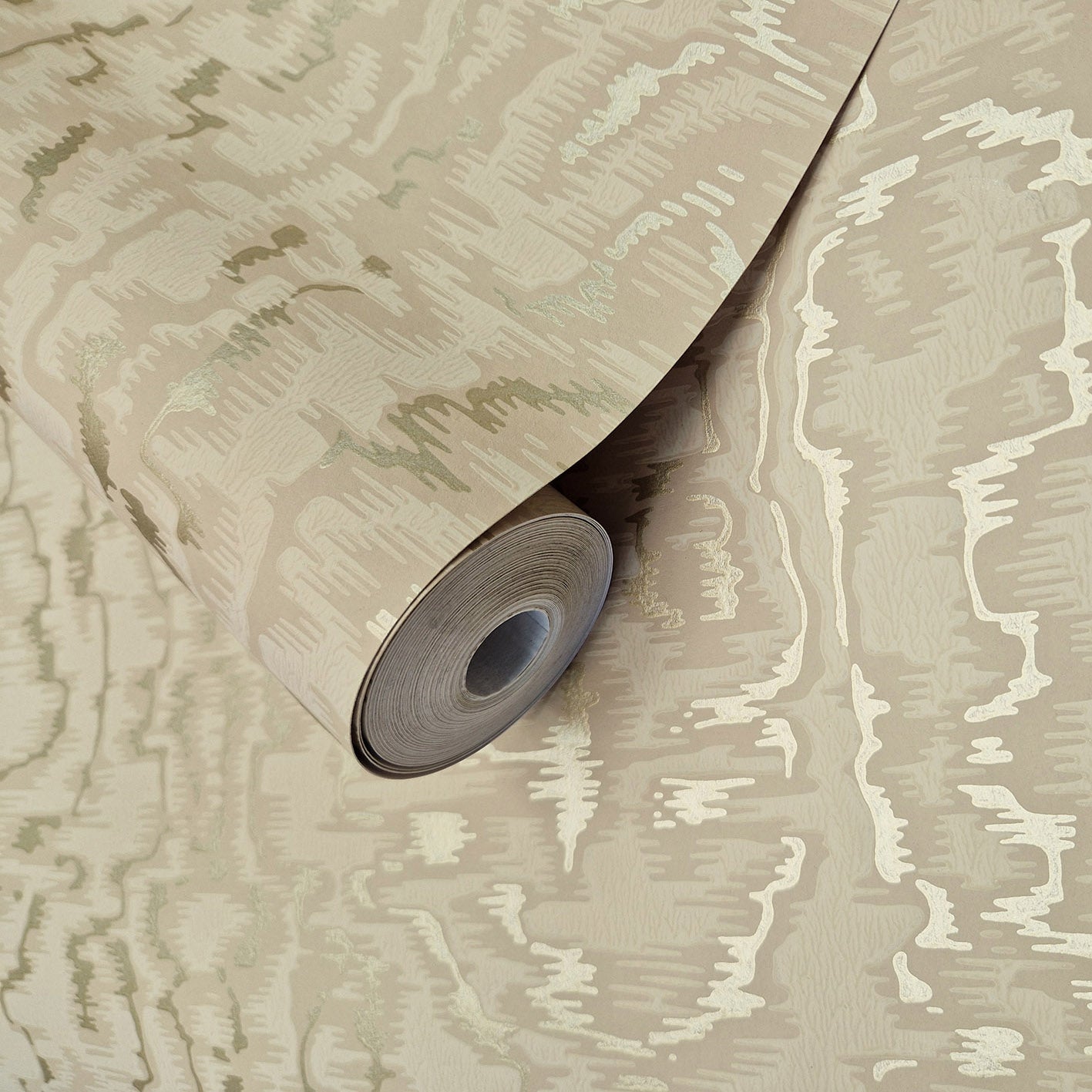 Avington Gold Luxury Moire Wallpaper