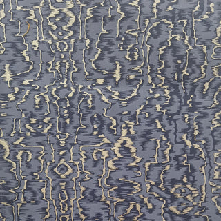 Avington Navy Blue Luxury Moire Wallpaper
