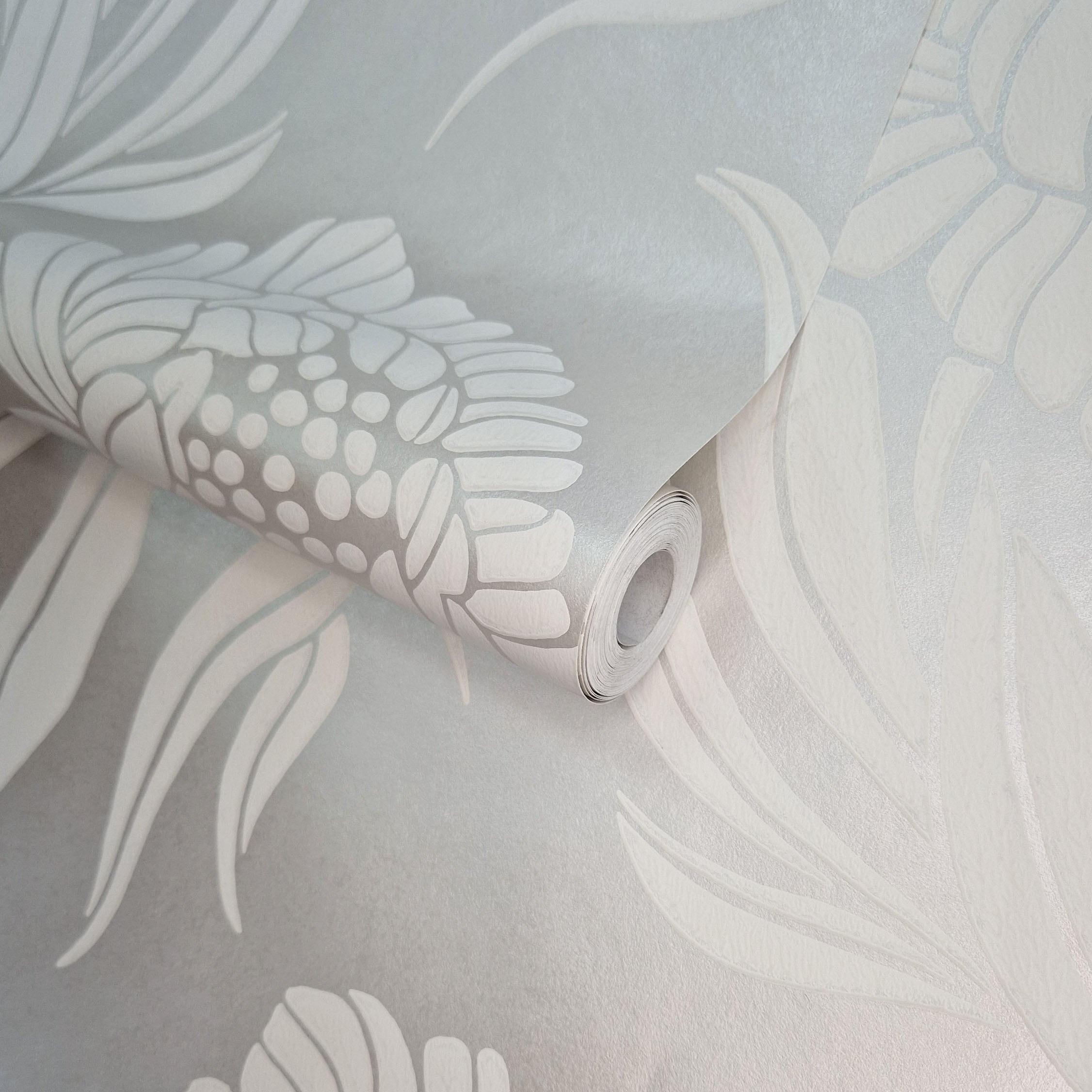 Chatsworth Natural Luxury Floral Wallpaper