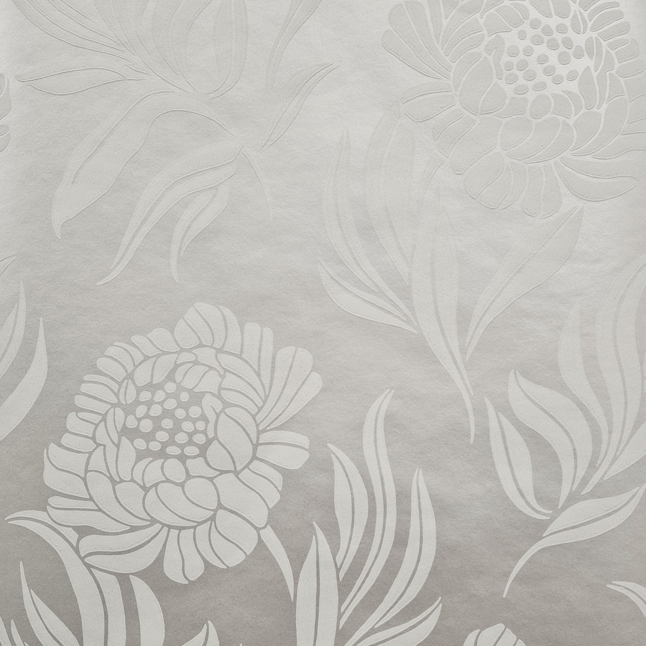 Chatsworth Natural Luxury Floral Wallpaper